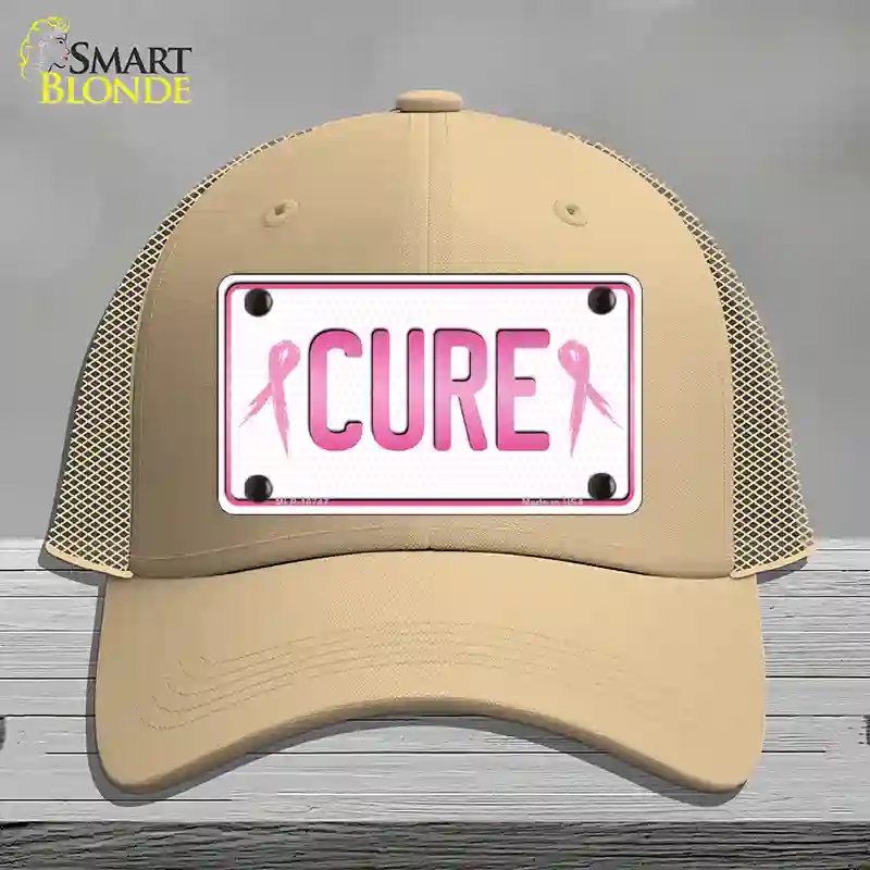 HAT15-MLP-10747 Cure Novelty License Plate Hat Sign, Mesh - Khaki