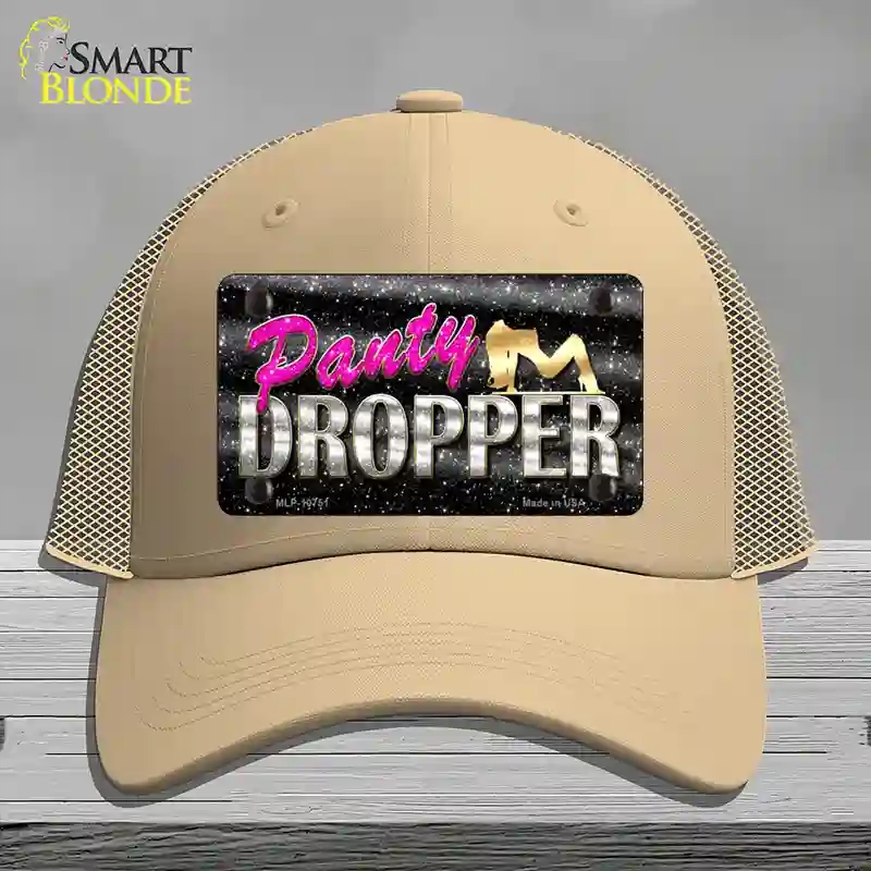 HAT15-MLP-10751 Panty Dropper Novelty License Plate Hat, Mesh - Khaki