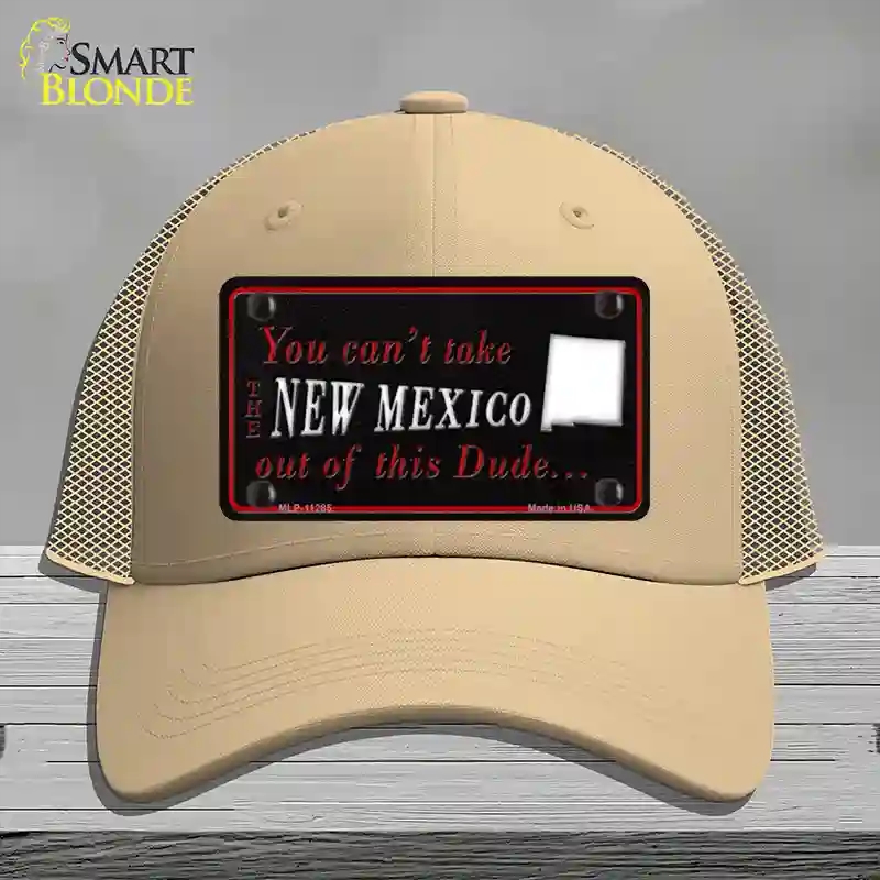 HAT15-MLP-11285   Mexico Dude Novelty License Plate Hat, Mesh - Khaki