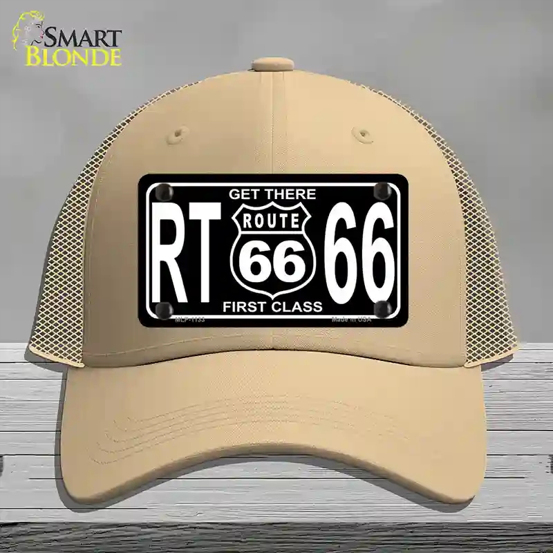 HAT15-MLP-1133 Get There 1st Class Novelty License Plate Hat, Mesh - Khaki