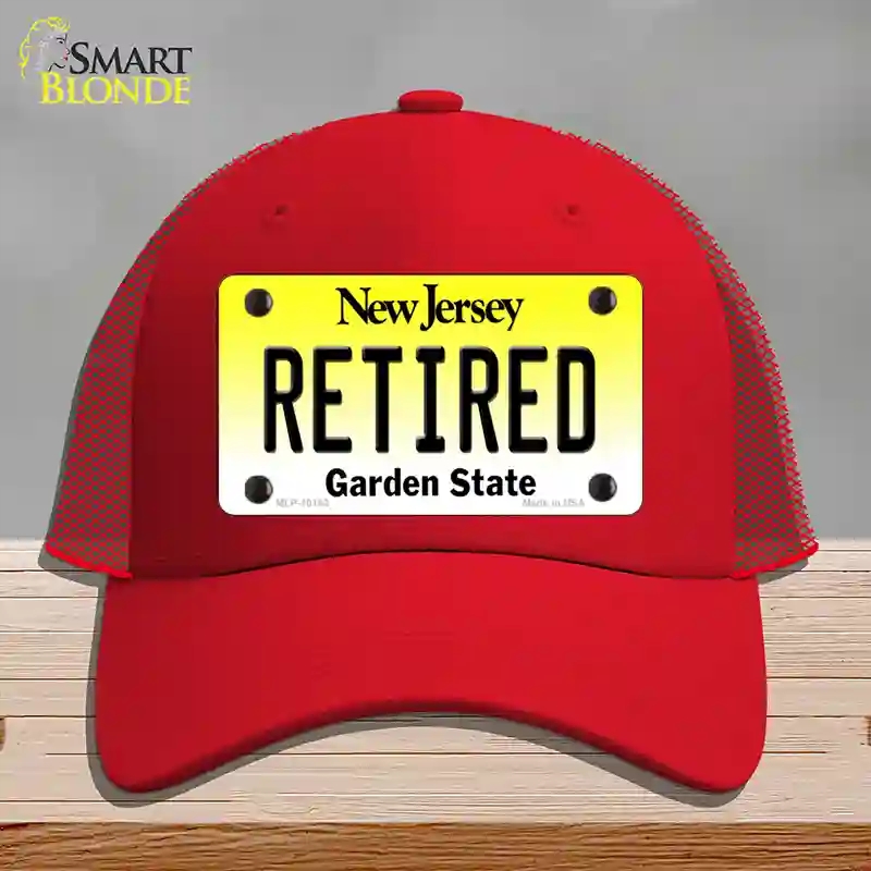 HAT17-MLP-10162 Retired   Jersey Novelty License Plate Hat, Mesh - Red