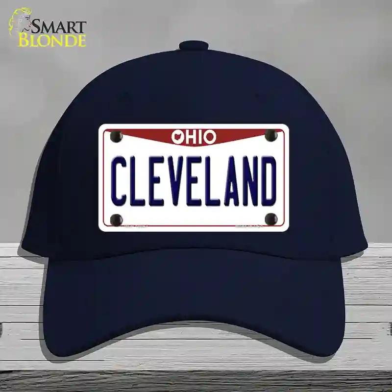 HAT20-MLP-10067 Cleveland Ohio Novelty License Plate Hat, Cotton - Navy