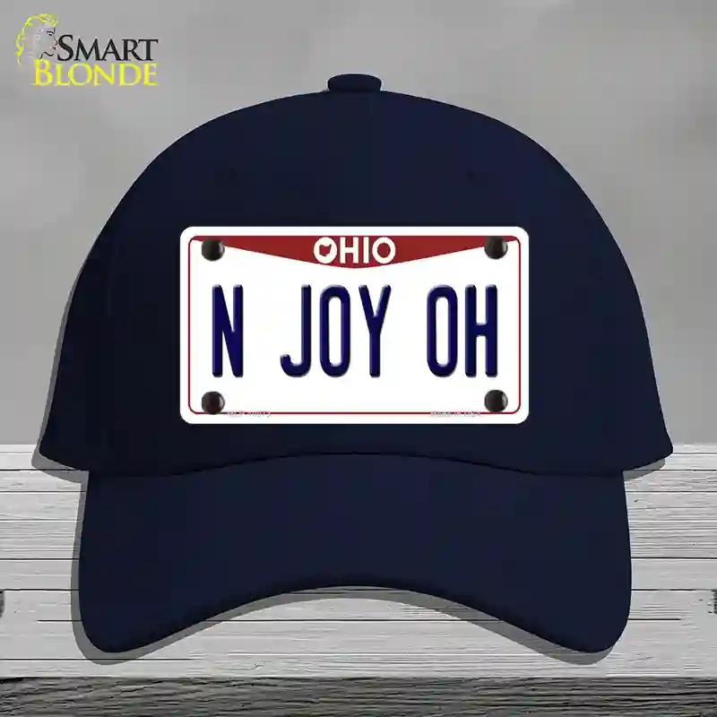 HAT20-MLP-10073 N Joy OH Ohio Novelty License Plate Hat, Cotton - Navy