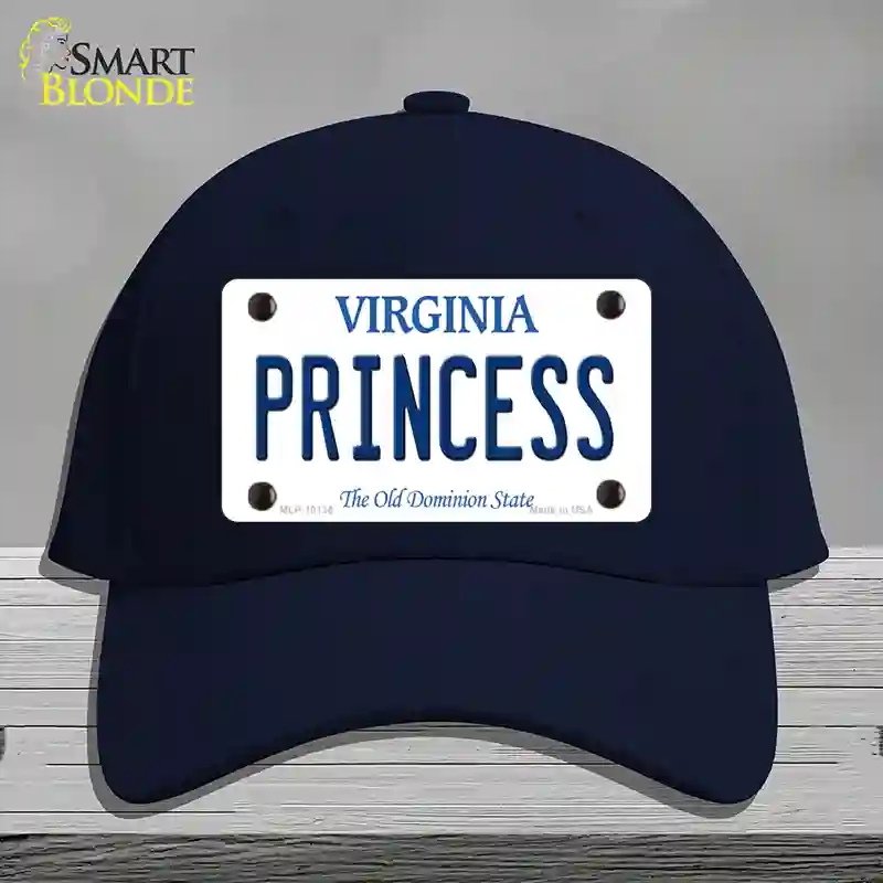 HAT20-MLP-10135 Princess Virginia Novelty License Plate Hat, Cotton - Navy