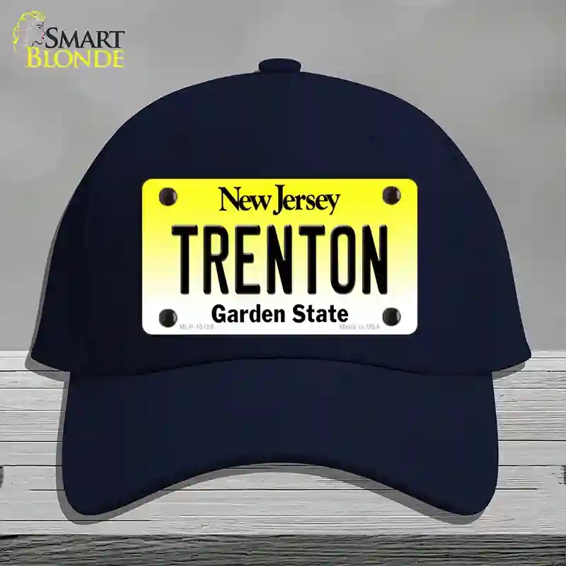 HAT20-MLP-10150 Trenton   Jersey Novelty License Plate Hat, Cotton - Navy