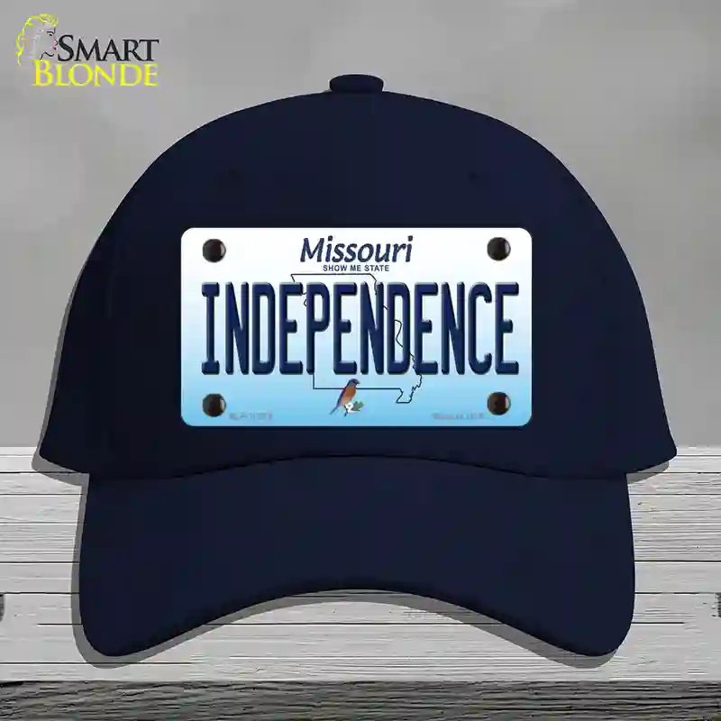 HAT20-MLP-10244 Independence Missouri Novelty License Plate Hat, Cotton - Navy