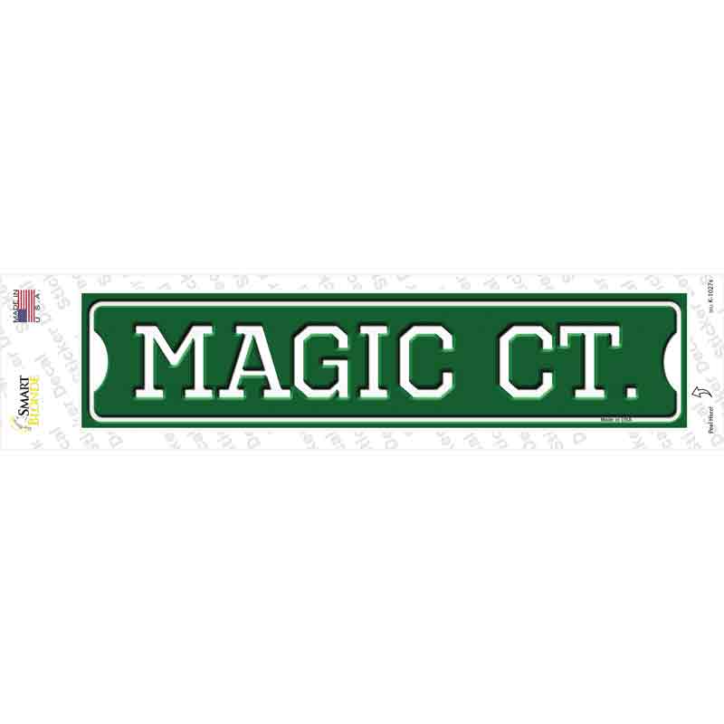 K-1027s-M Magic Ct Novelty Narrow Sticker Decal, Medium