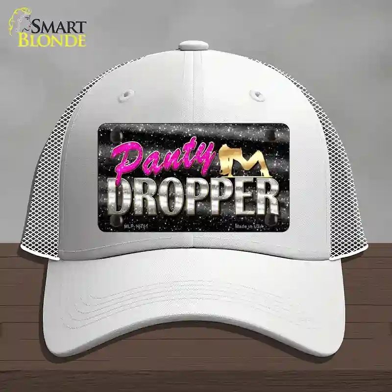 HAT19-MLP-10751 Panty Dropper Novelty License Plate Hat, Mesh - White