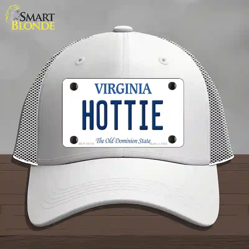 HAT19-MLP-10119 Hottie Virginia Novelty License Plate Hat, Mesh - White