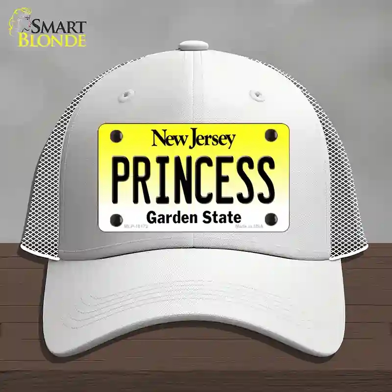 HAT19-MLP-10172 Princess   Jersey Novelty License Plate Hat, Mesh - White