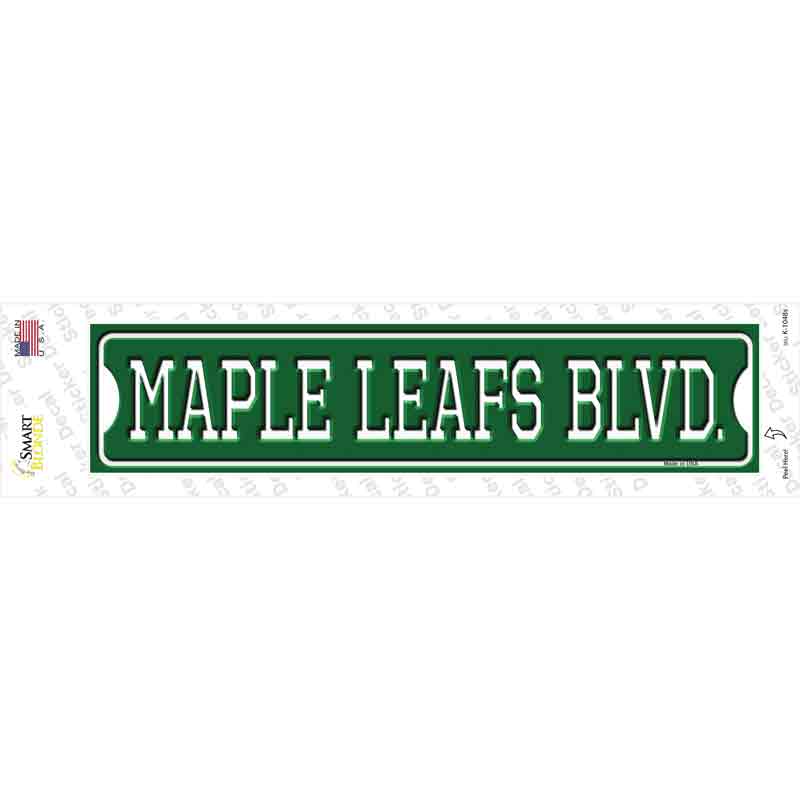 K-1048s-M Maple Leafs Blvd Novelty Narrow Sticker Decal, Medium