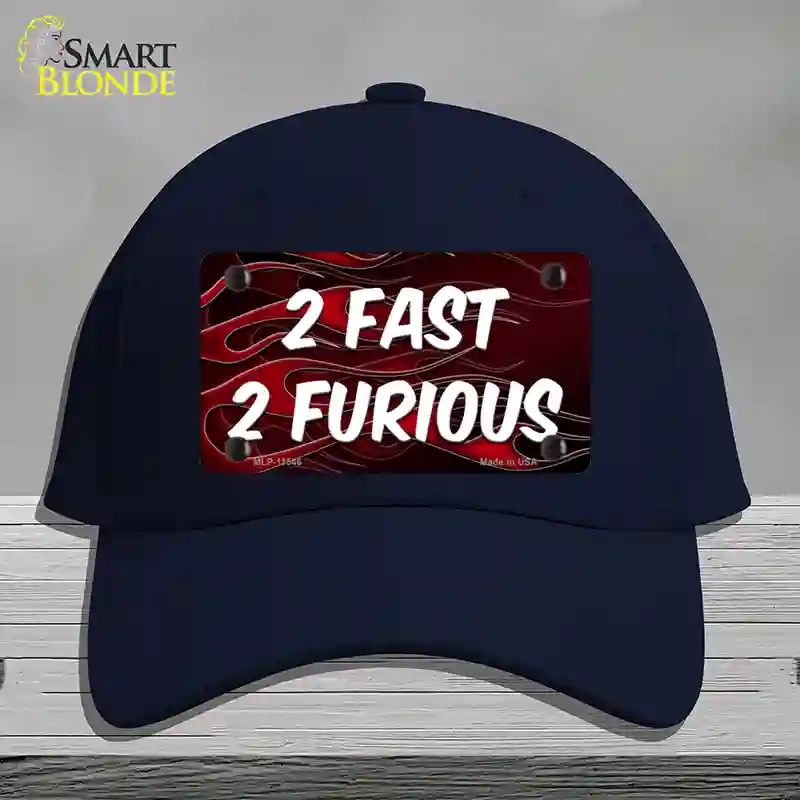 HAT20-MLP-11546 2 Fast 2 Furious Novelty License Plate Hat, Cotton - Navy