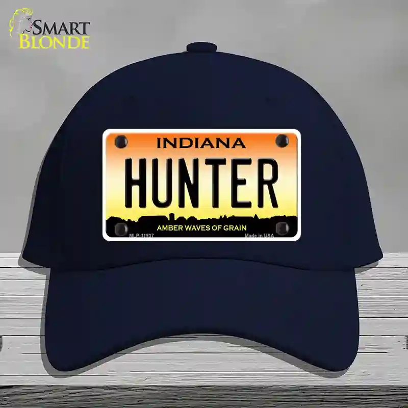 HAT20-MLP-11937 Hunter Indiana Novelty License Plate Hat, Cotton - Navy