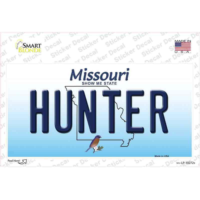 LP-10272s-M Hunter Missouri Novelty Sticker Decal, Medium