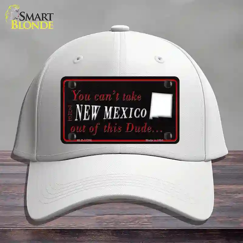 HAT21-MLP-11285   Mexico Dude Novelty License Plate Hat, Cotton - White