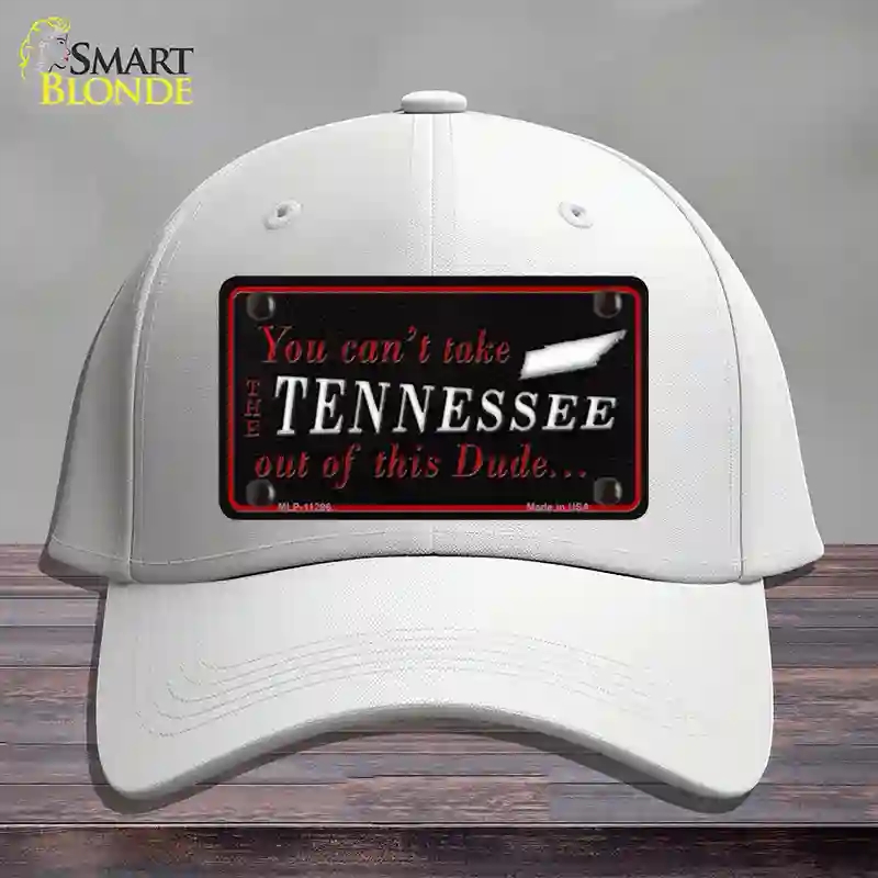 HAT21-MLP-11296 Tennessee Dude Novelty License Plate Hat, Cotton - White