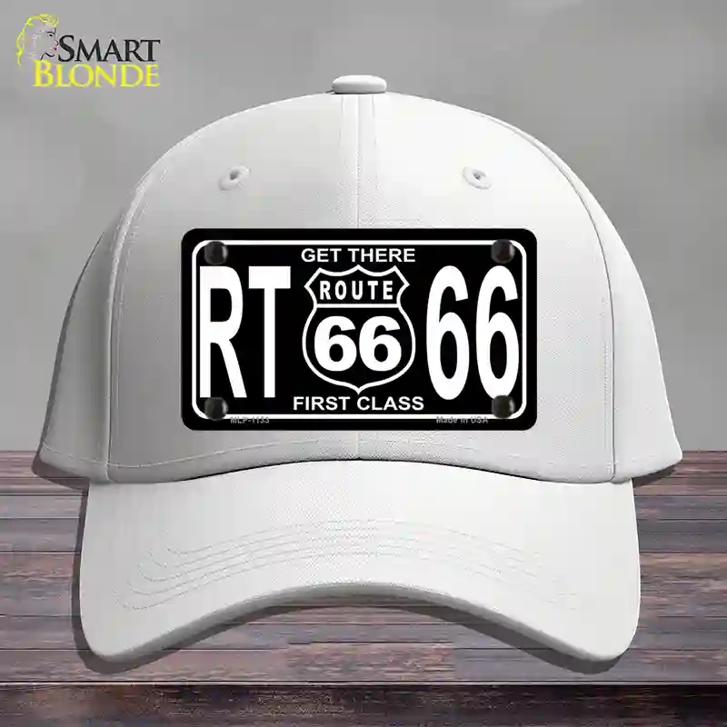 HAT21-MLP-1133 Get There 1st Class Novelty License Plate Hat, Cotton - White