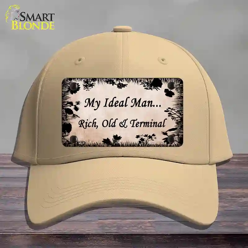 HAT22-MLP-1227 Rich Old & Terminal Novelty License Plate Hat, Cotton - Khaki