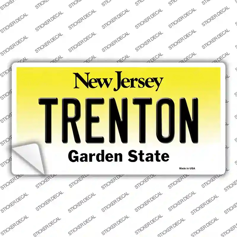 LP-10150s-S Trenton   Jersey Novelty Sticker Decal, Small