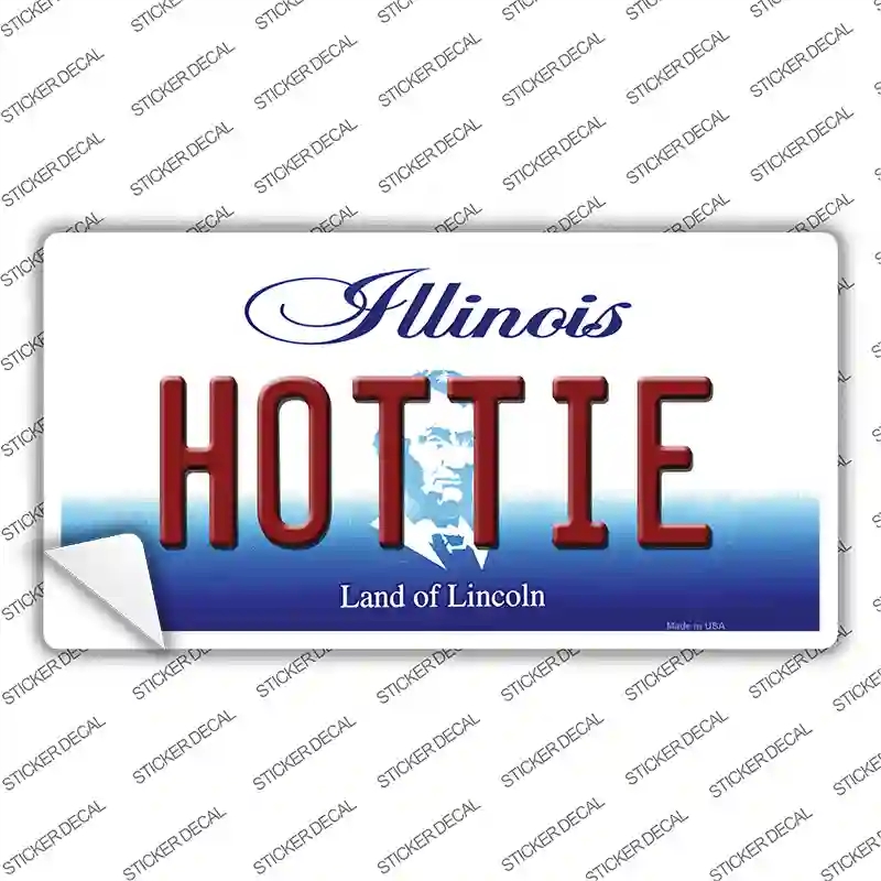 LP-10297s-XL Hottie Illinois Novelty Sticker Decal, Extra Large