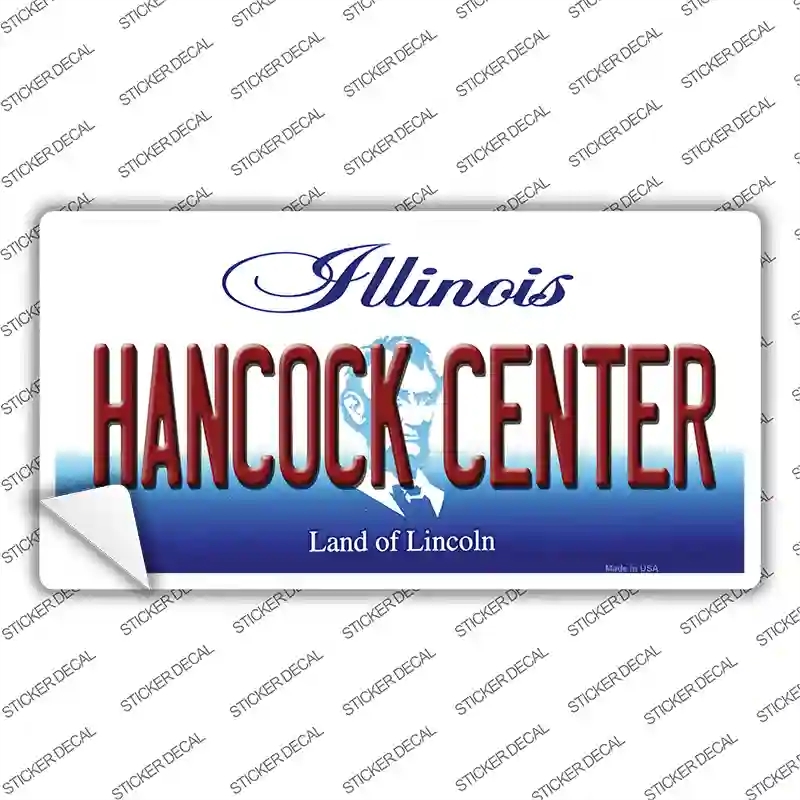 LP-10328s-XL Hancock Center Illinois Novelty Sticker Decal, Extra Large