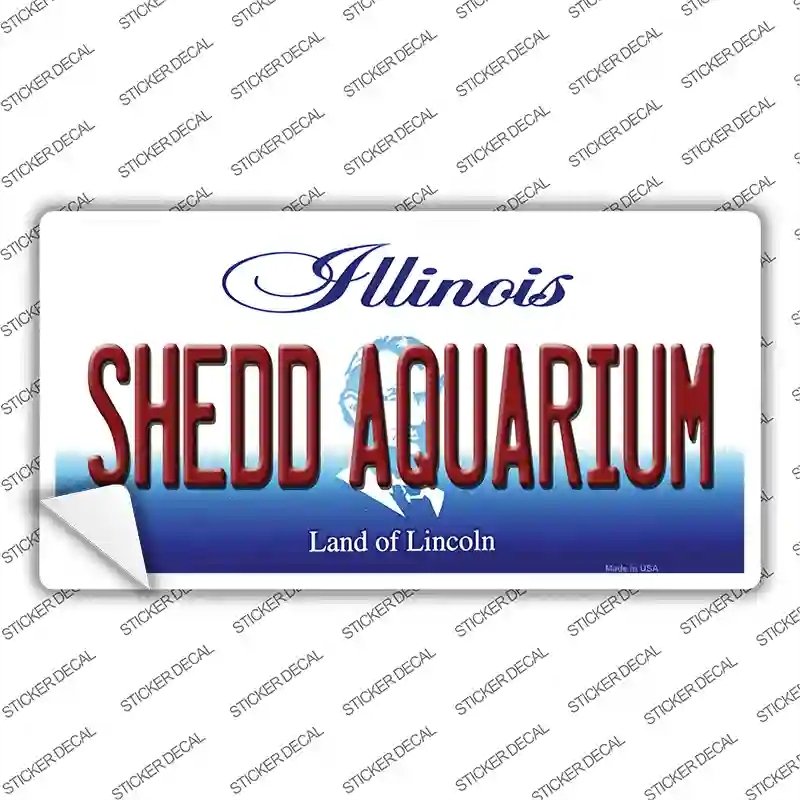LP-10329s-XL Shedd Aquarium Illinois Novelty Sticker Decal, Extra Large