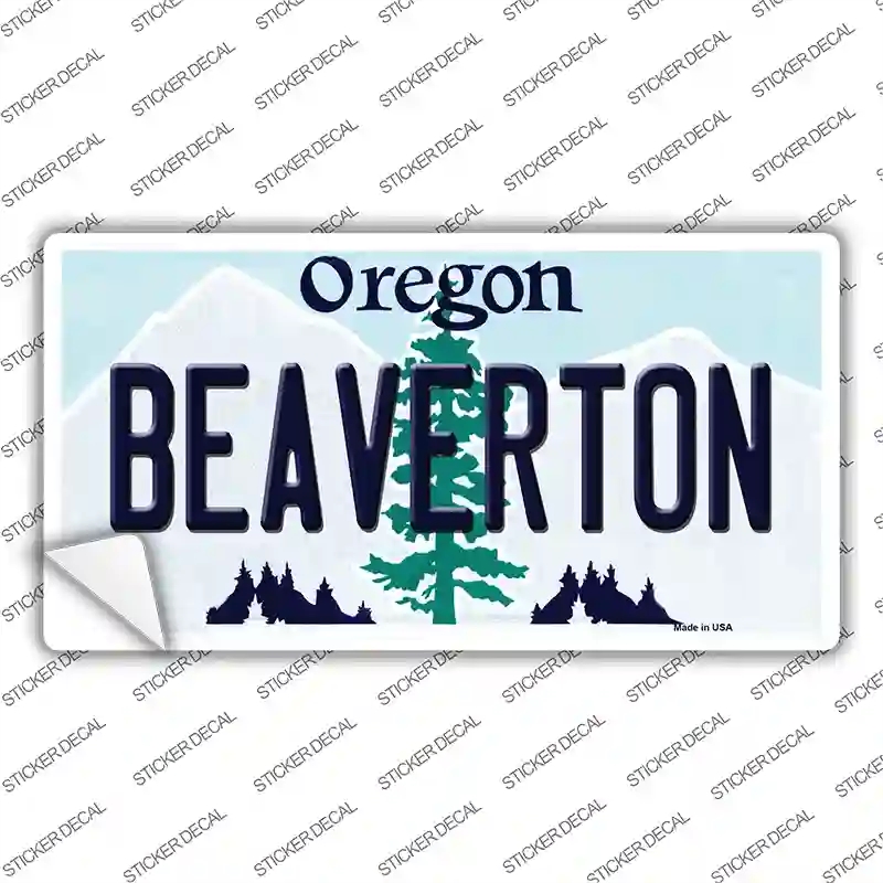 LP-10346s-XL Beaverton Oregon Novelty Sticker Decal, Extra Large