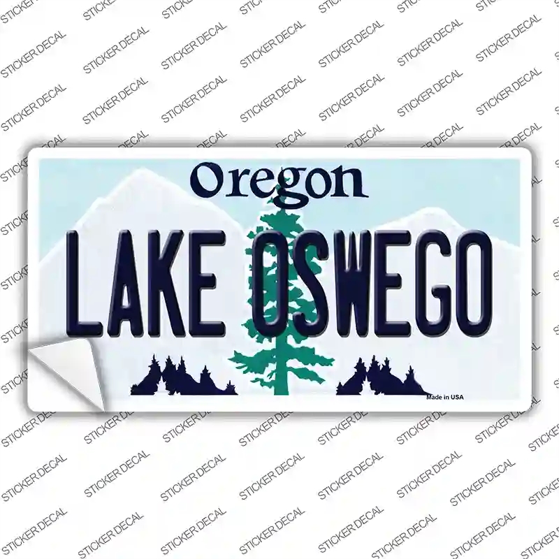 LP-10351s-L Lake Oswego Oregon Novelty Sticker Decal, Large
