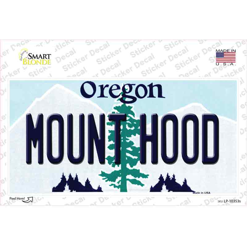 LP-10353s-M Mount Hood Oregon Novelty Sticker Decal, Medium