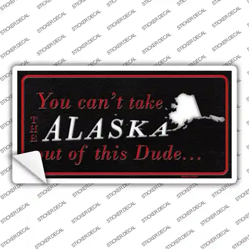 LP-11256s-S Alaska Dude Novelty Sticker Decal, Small