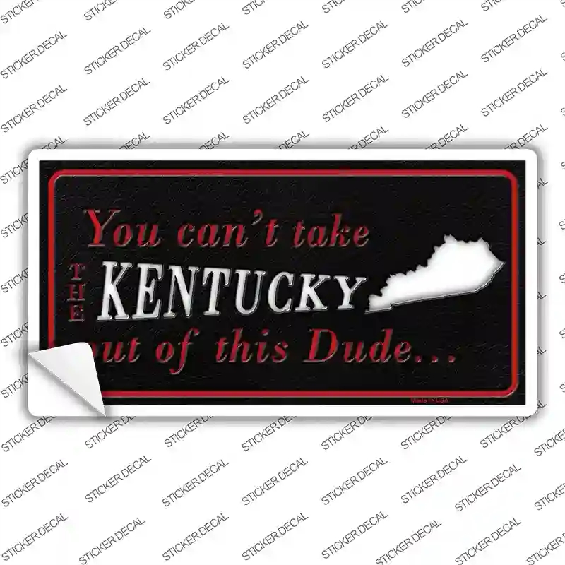 LP-11271s-L Kentucky Dude Novelty Sticker Decal, Large