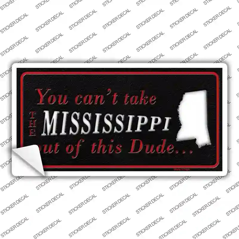 LP-11278s-S Mississippi Dude Novelty Sticker Decal, Small