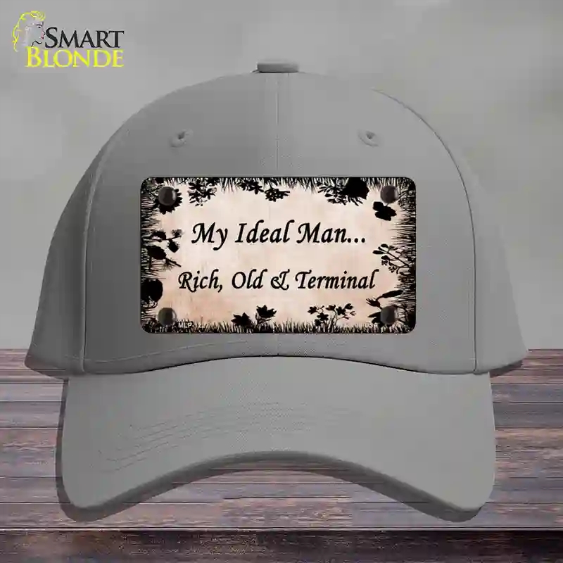 HAT23-MLP-1227 Rich Old & Terminal Novelty License Plate Hat, Cotton - Gray