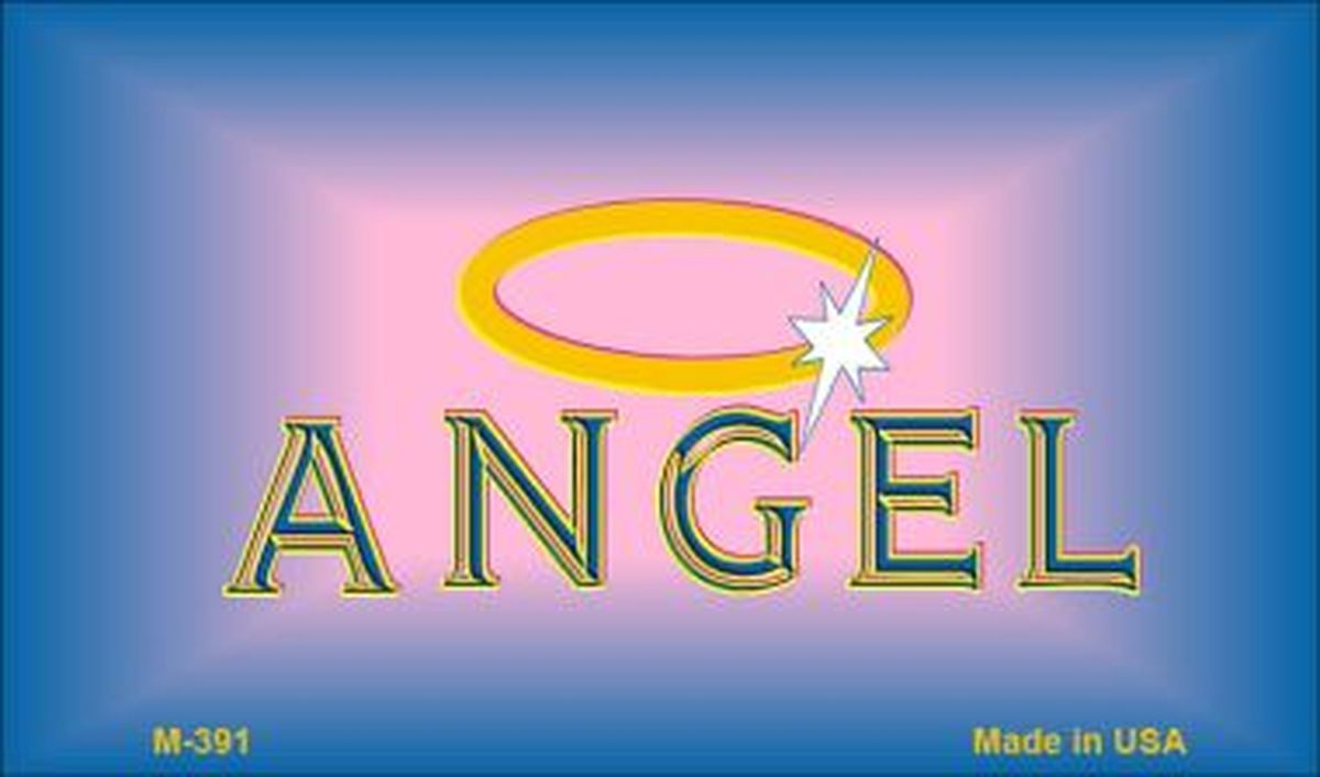 M-391 3.5 x 2 in. Angel Novelty Metal Magnet