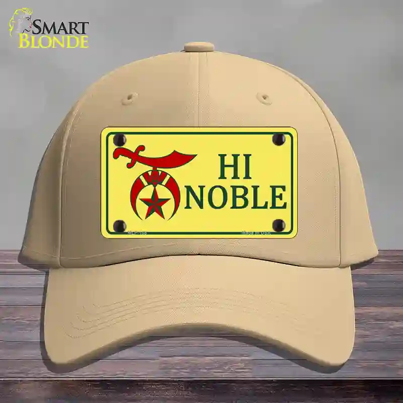 HAT22-MLP-108 High Noble Novelty License Plate Hat, Cotton - Khaki