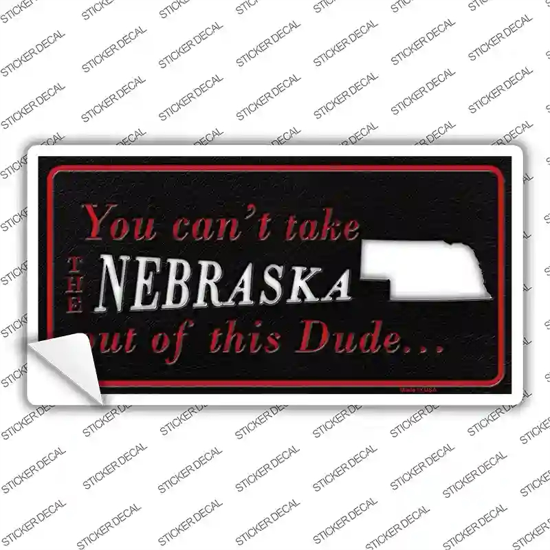 LP-11281s-S Nebraska Dude Novelty Sticker Decal, Small
