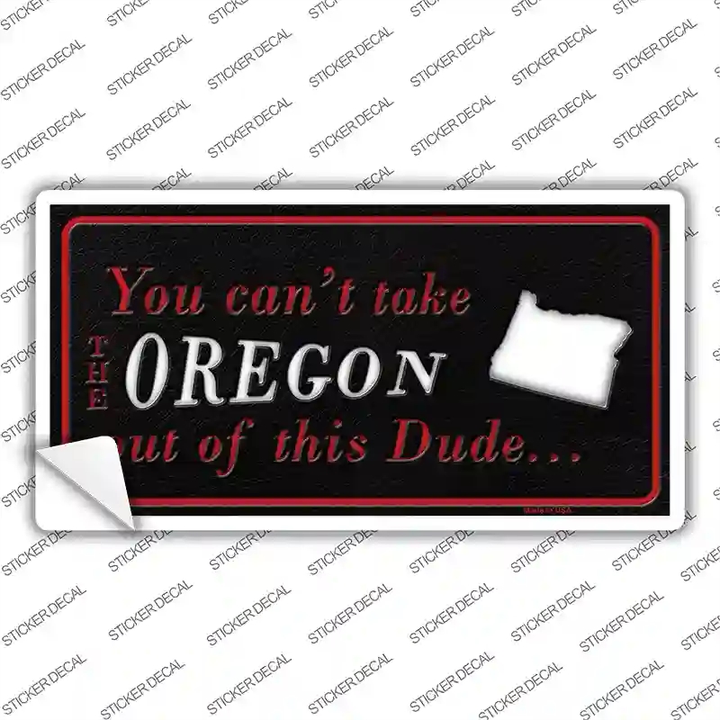 LP-11291s-L Oregon Dude Novelty Sticker Decal, Large