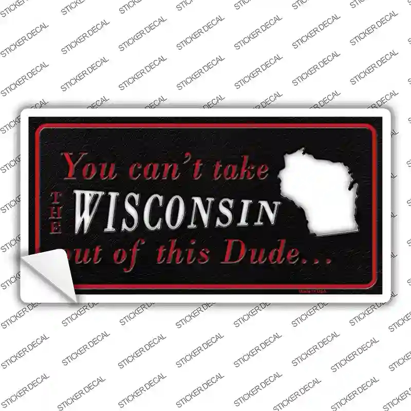LP-11303s-S Wisconsin Dude Novelty Sticker Decal, Small