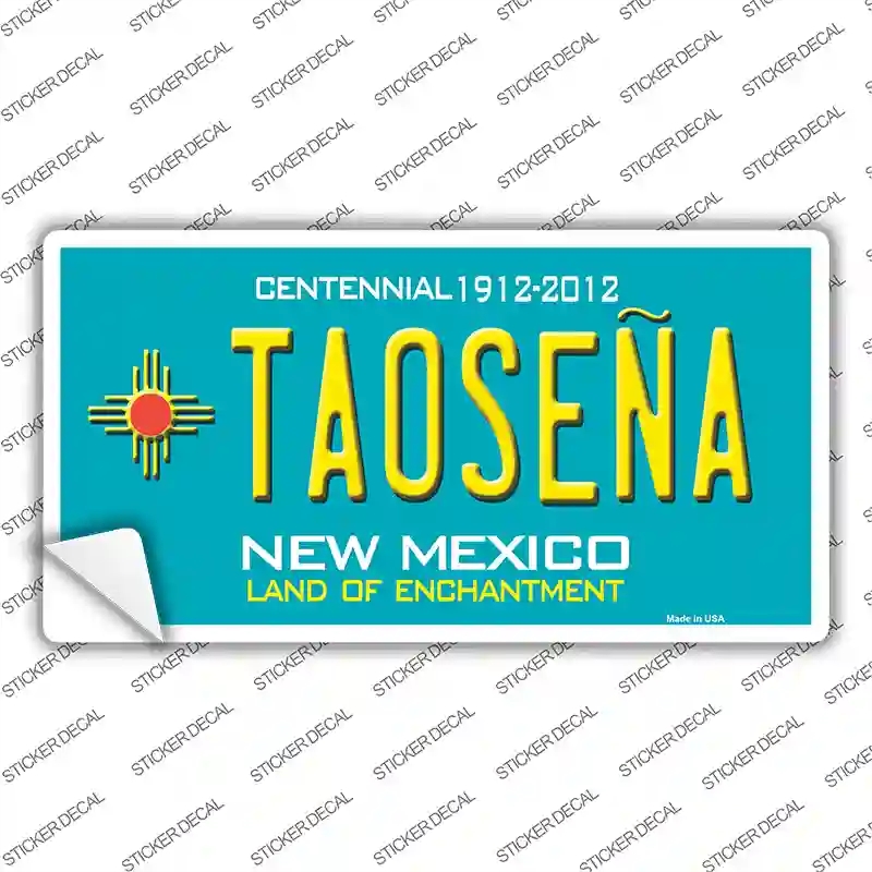LP-11650s-L Taosena Teal   Mexico Novelty Sticker Decal, Large