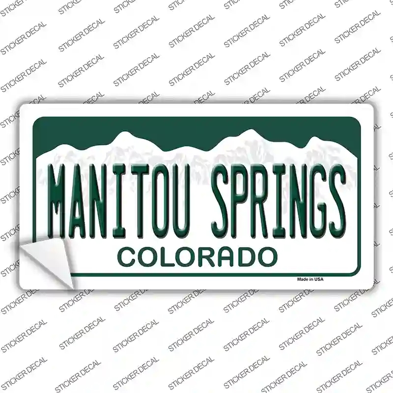 LP-11654s-S Manitou Springs Colorado Novelty Sticker Decal, Small