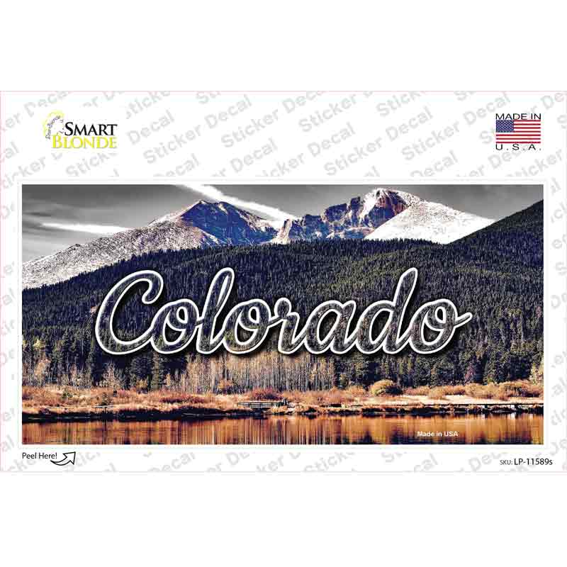 LP-11589s-M Colorado Forest & Mountains State Novelty Sticker Decal, Medium