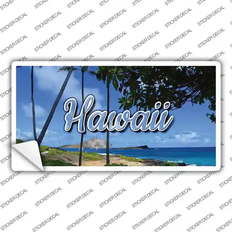 LP-11595s-XL Hawaii Palm Trees State Novelty Sticker Decal, Extra Large