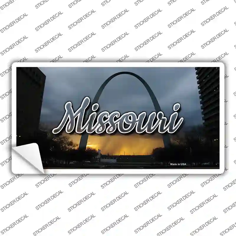 LP-11611s-L Missouri Gateway Arch State Novelty Sticker Decal, Large