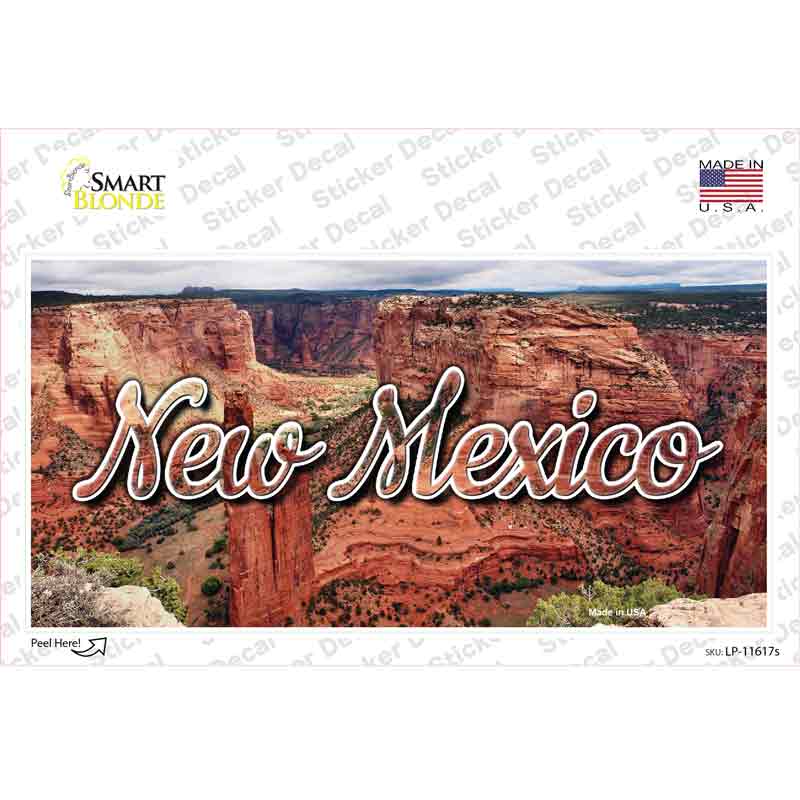 LP-11617s-M   Mexico Red Canyon State Novelty Sticker Decal, Medium