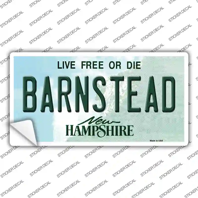 LP-12081s-L Barnstead   Hampshire State Novelty Sticker Decal, Large