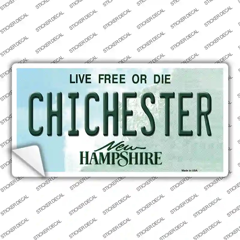 LP-12082s-S Chichester   Hampshire State Novelty Sticker Decal, Small