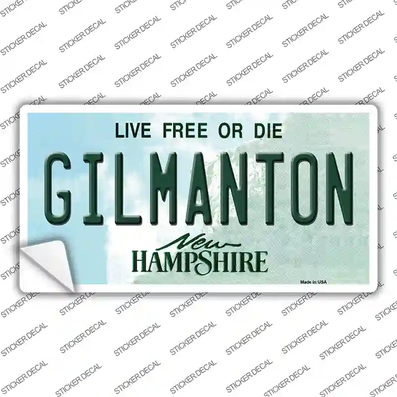 LP-12134s-S Gilmanton   Hampshire Novelty Sticker Decal, Small