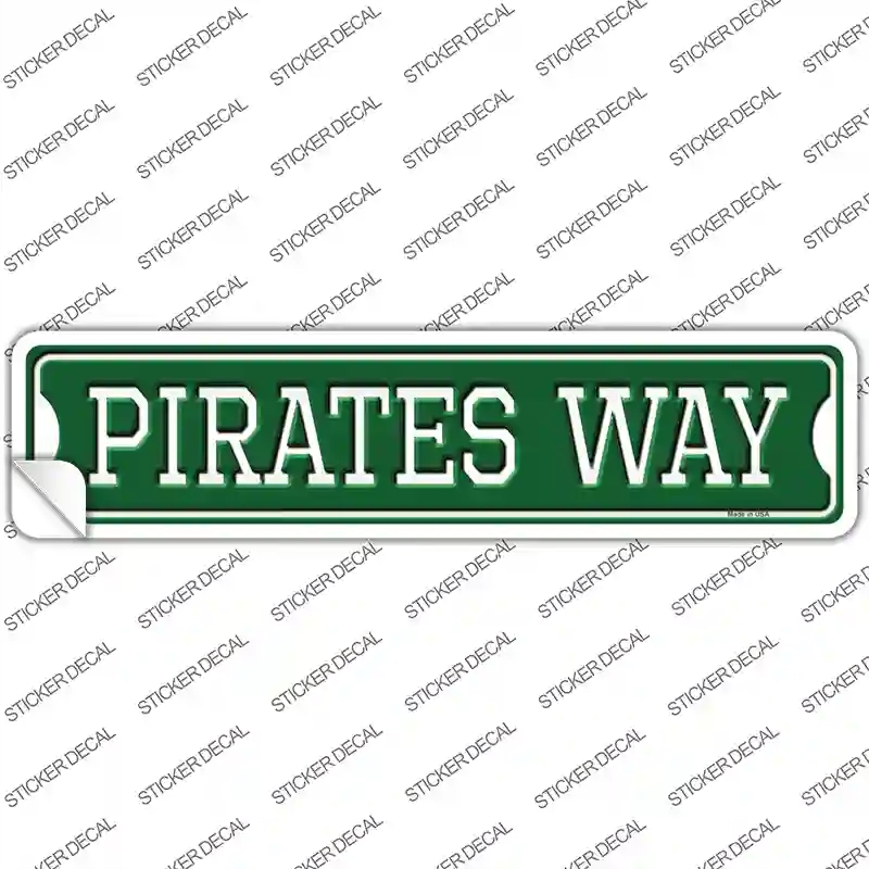K-995s-XL Pirates Baseball Way Novelty Narrow Sticker Decal, Extra Large