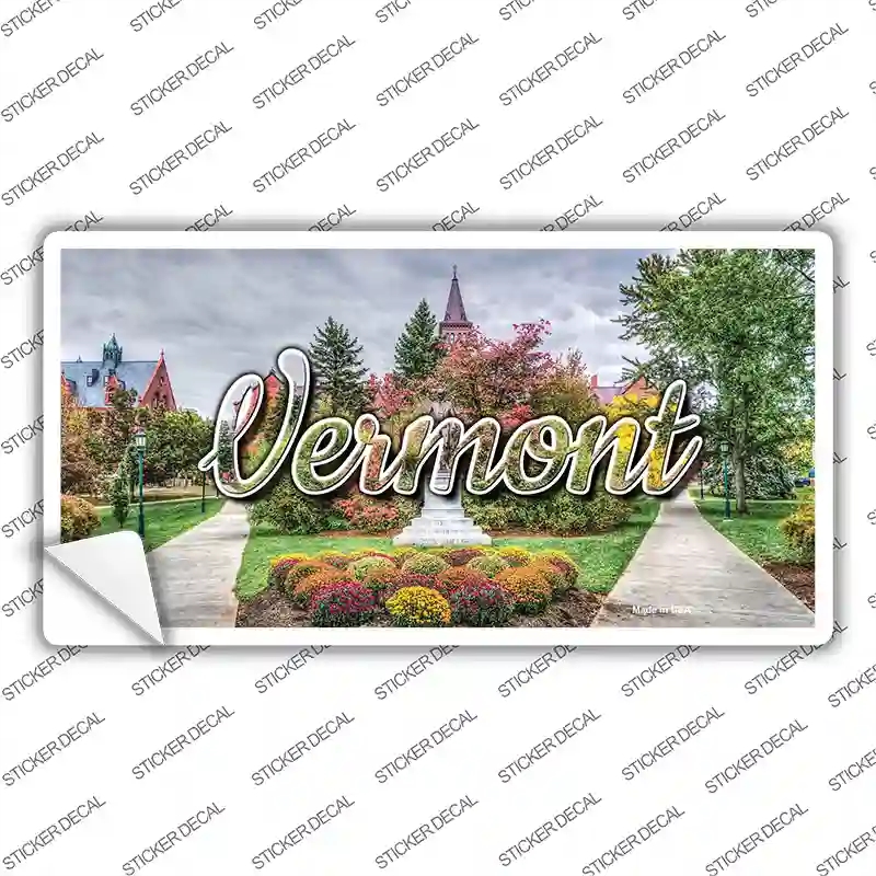 LP-11635s-XL Vermont State Building State Novelty Sticker Decal, Extra Large