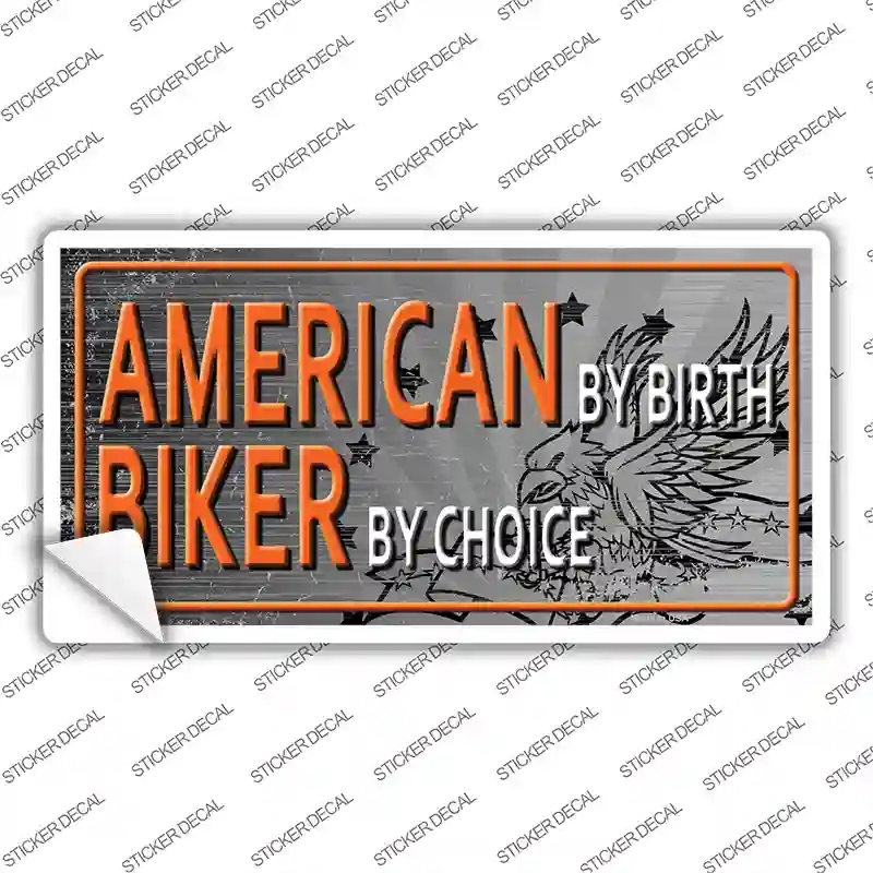 LP-11673s-S American Biker Novelty Sticker Decal, Small